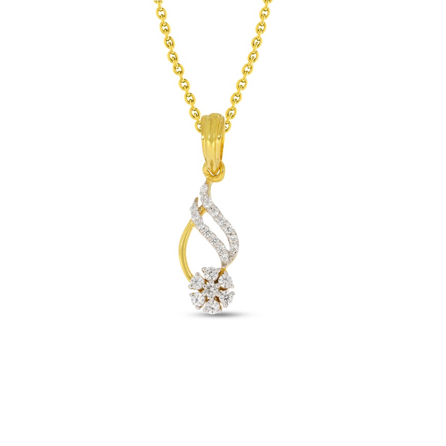 bariki gold and diamond pendant