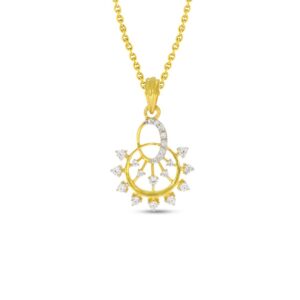 bariki gold and diamond pendant