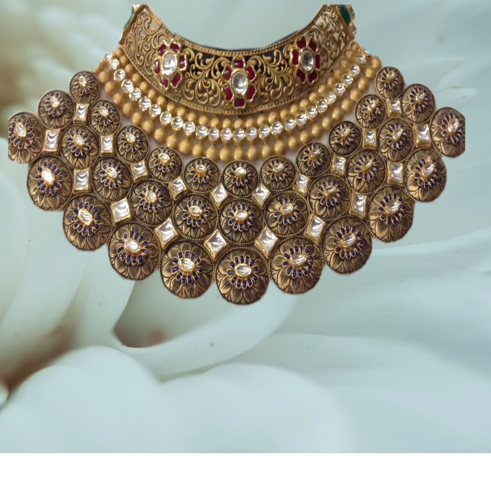 22CT Antique Jadtar Jewellery