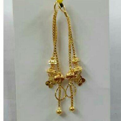 20kt Ladies Gold Designer Earring Latkan