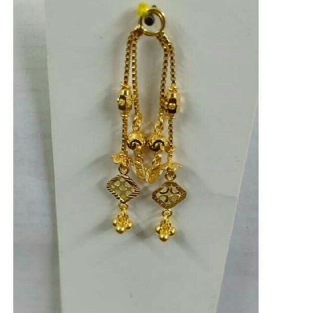 20kt Gold Ladies Fancy Earring Latkan