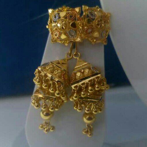 20kt Gold Calcutti Gold Jhummar Butti