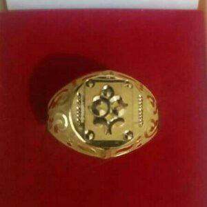 20kt Gold Designer Gents Ring