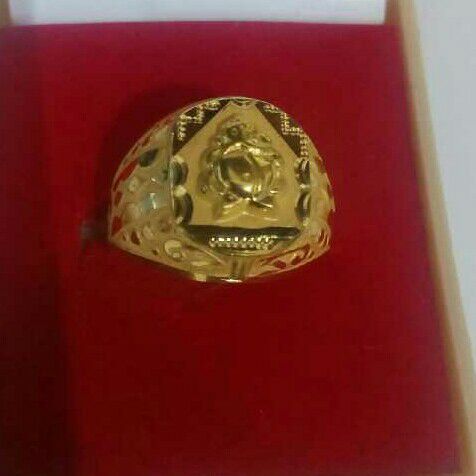 20KT Gold ganesha Gents Ring