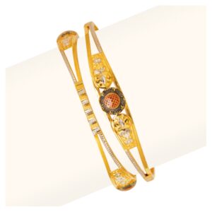916 Gold Vakiya Copper Kadli Bangle RJV-436