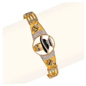 916 Gold Om Design Gents Bracelet RJA-011