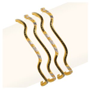 916 Gold Four Pair Copper Kadli Bangle RJFP-033