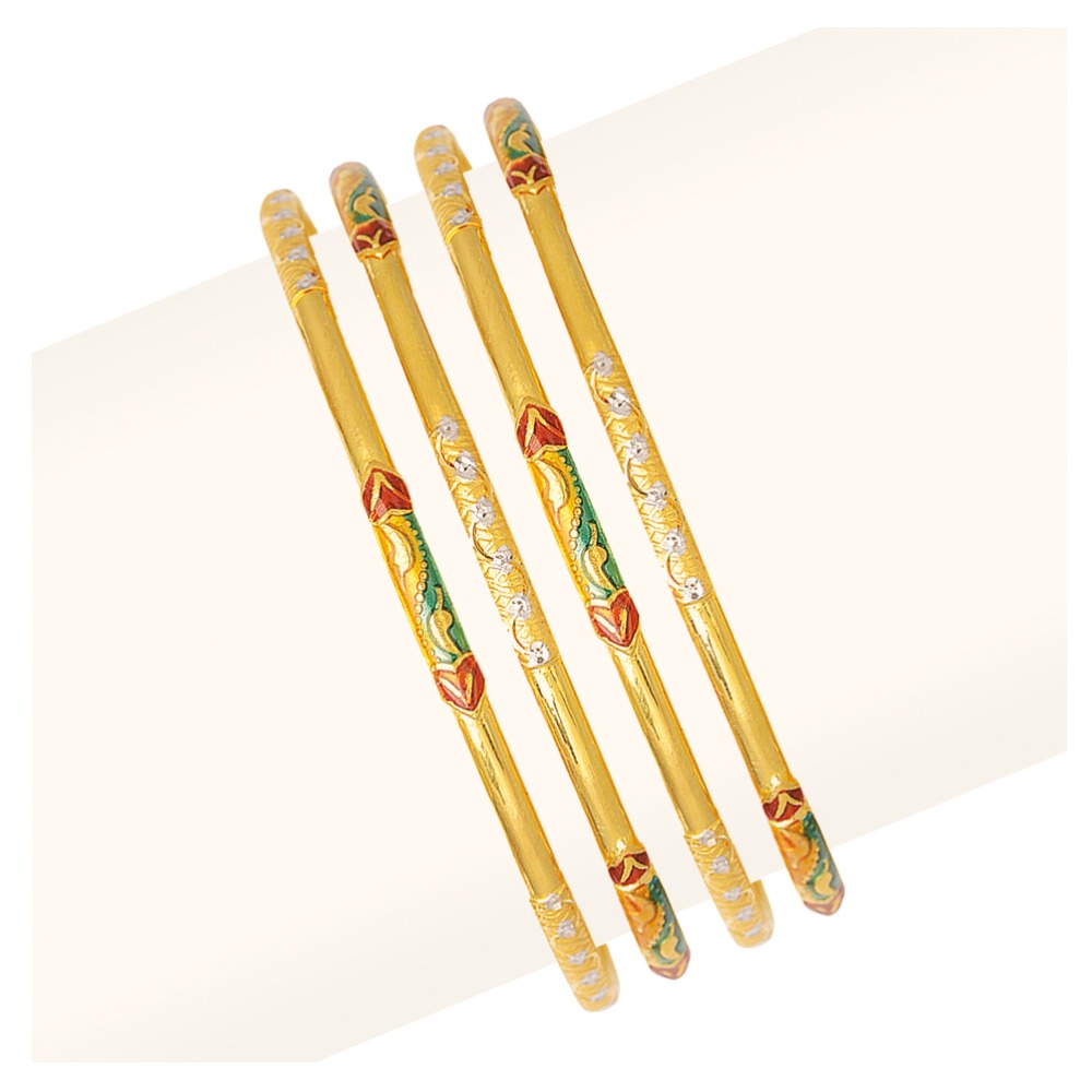 916 Gold Four Pair Copper Kadli RJFP-031