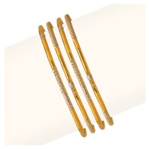 916 Gold Four Pair Copper Kadli Bangle RJFP-025