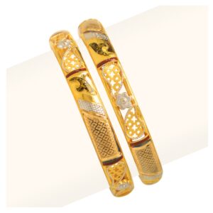 916 Gold Double Pipe Copper Kadli RJDP-058