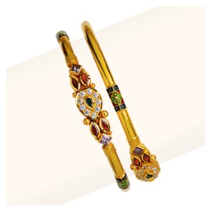 916 Gold Colorful Cross Pipe Copper Kadli RJCP-062