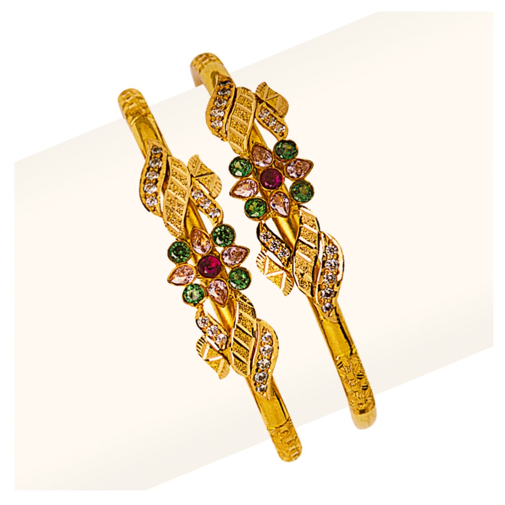 916 Gold Fancy Cross Pipe Copper Kadli RJCP-061