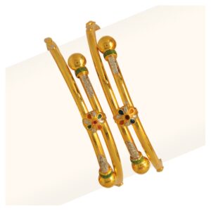 916 Gold Flower Design Bacha Kadli RJB-021