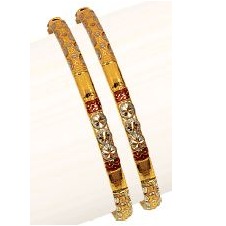 22K/916 Gold Antique Single pipe Kadli