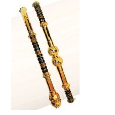 22K/916 Gold Antique Single pipe kadli