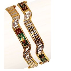 22K / 916 Gold Modern Variya Kadli Bangle