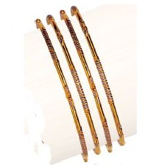 22K/916 Gold Four Pair Fancy Kadli