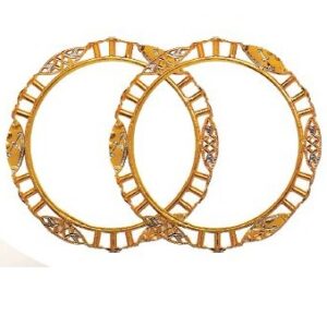 22K / 916 Gold Round Designer Antique Kadli