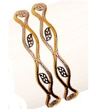 22K / 916 Gold Ladies Yellow Vakiya kadli