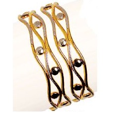 22K / 916 Gold Modern Vakiya Bangle