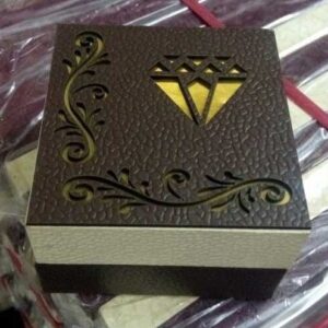 Wooden modern jewellery box