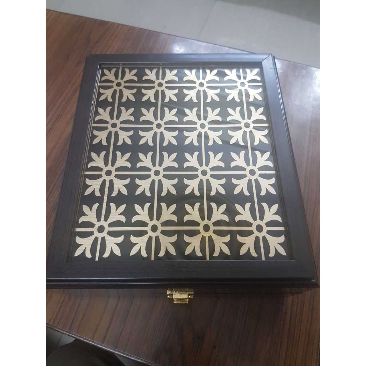Wooden modern jewellery box