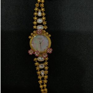 gold attractive watch for women