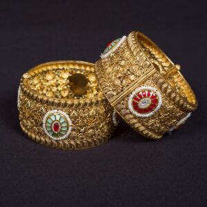 gold fancy bangle for women