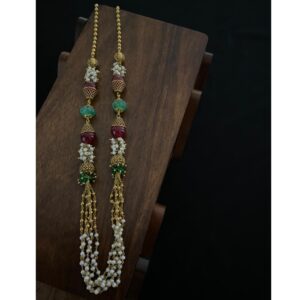 916 Hallmark Gold Kundan Design Mala