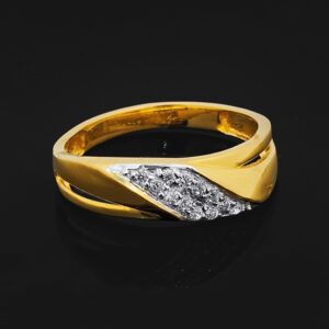 916 Gold CZ Ladies Ring LR-4642
