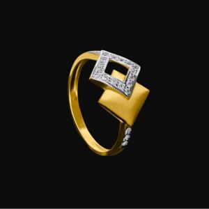 916 Gold CZ Ring For Woman LR-4019