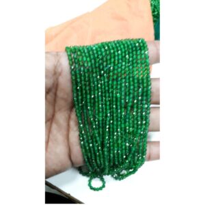 2.00 mm to 4.00 mm Green Beads Europa Brilliance Forever Stone Mala