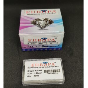 1.25ct square white cubic-zirconiacz