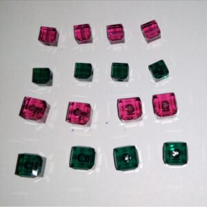 0.15ct square multicolored pearl-moti