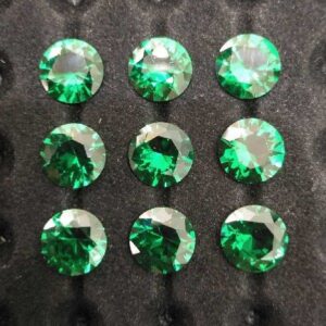 CZ Shiny Round Colored Stone