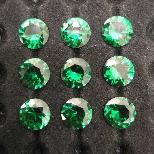 CZ Shiny Round Colored Stone - Image 4