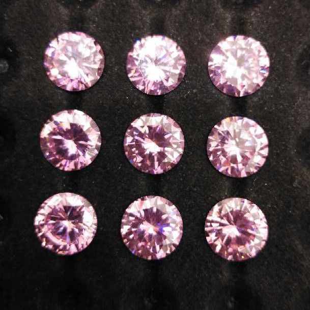 CZ Shiny Round Colored Stone - Image 3