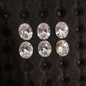 CZ Oval Handmade Stone