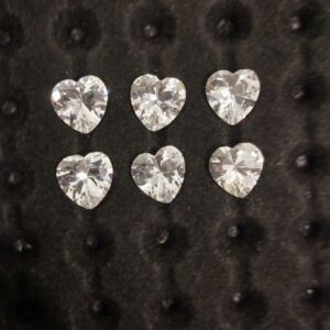 CZ Heart Colorful stones