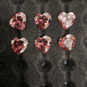 CZ Heart Colorful stones