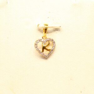 22KT Yellow Gold Ladies Indian Stylish Alphabet ' K ' Pendant
