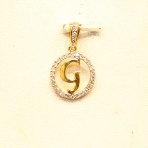 22KT Yellow Gold Attractive Alphabet 'G' Pendant