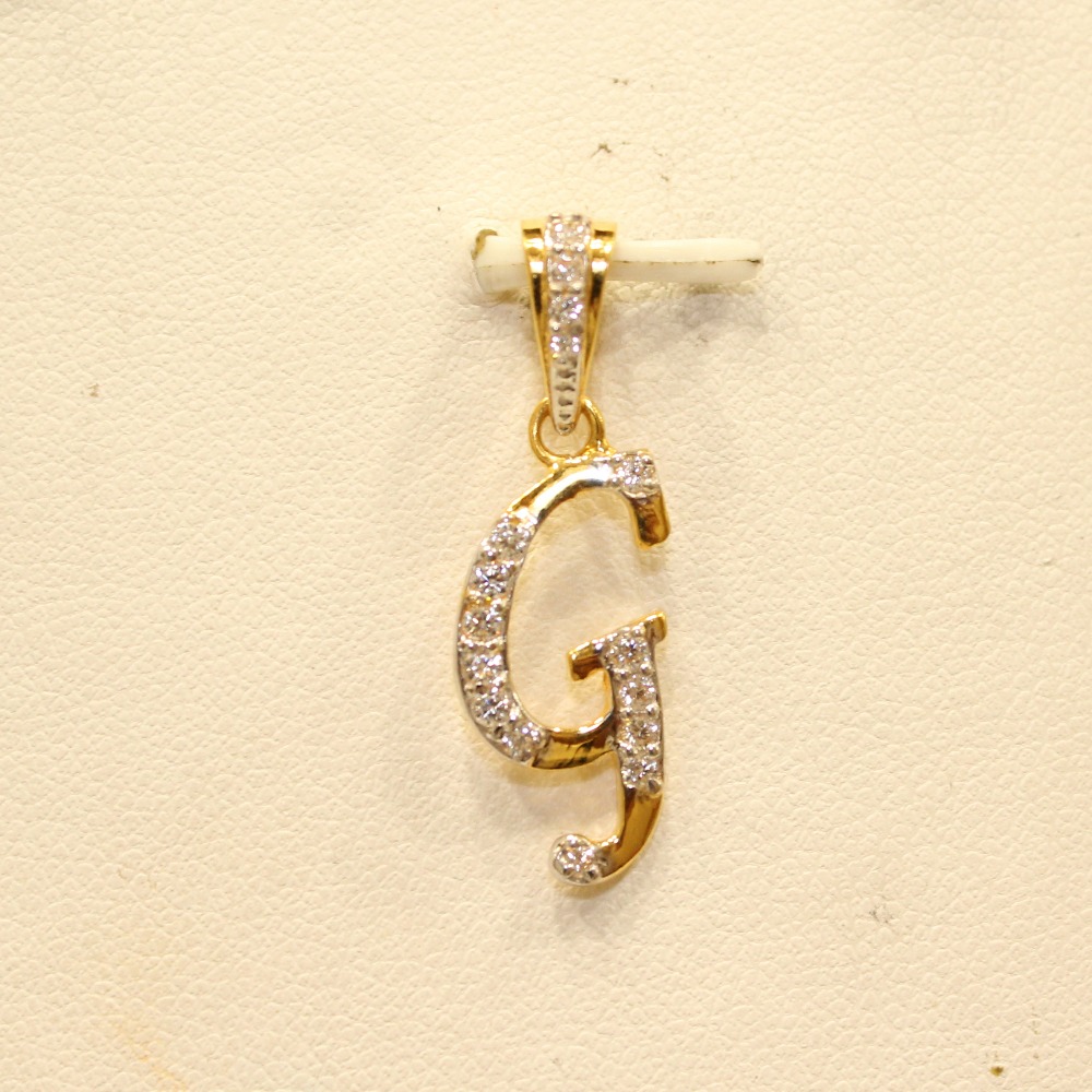 22KT Yellow Gold Attractive Letters 'G' Pendant - Image 2