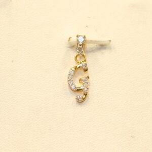 22KT Yellow Gold Attractive Letters 'G' Pendant