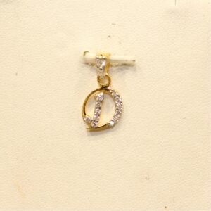 22KT Yellow Gold Attractive Letters Pendant