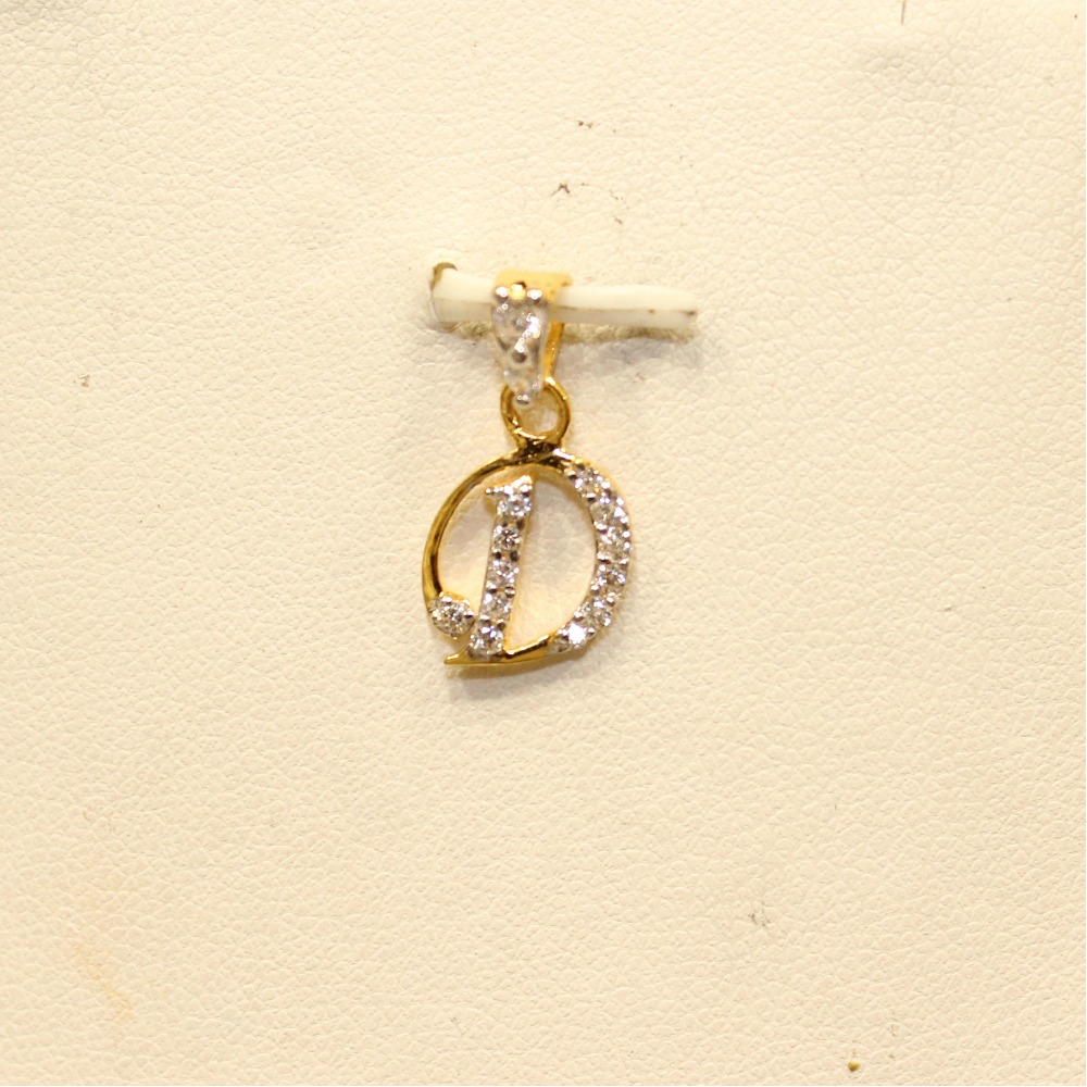 22KT Yellow Gold Attractive Letters Pendant - Image 2