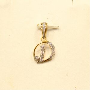 22KT Yellow Gold Attractive Letters Pendant