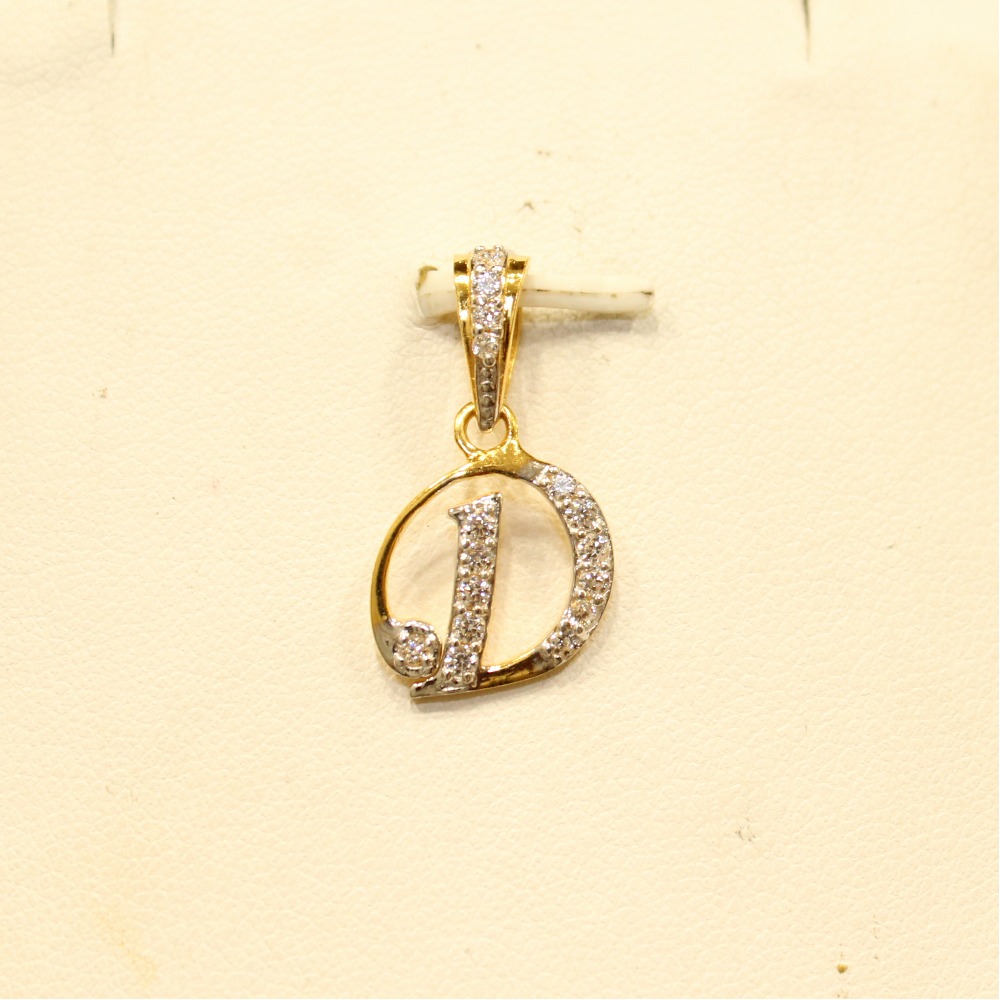 22KT Yellow Gold Attractive Letters Pendant