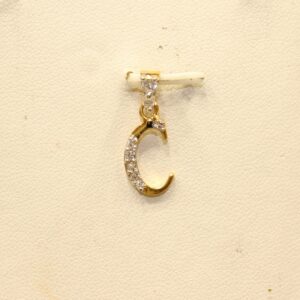 22KT Yellow Gold Attractive Ladies Letter ' C ' Pendant