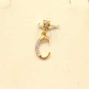 22KT Yellow Gold Attractive Ladies Letter ' C ' Pendant